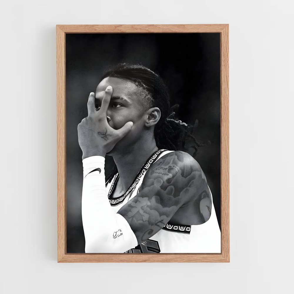 Poster Immersion monochrome – affiche Basketball (vue 4)
